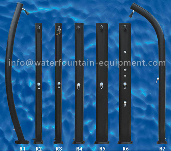 Eco Anti Corrosive Outdoor Pool Shower , 7 Foot Swimming Pool Shower With Footwash
