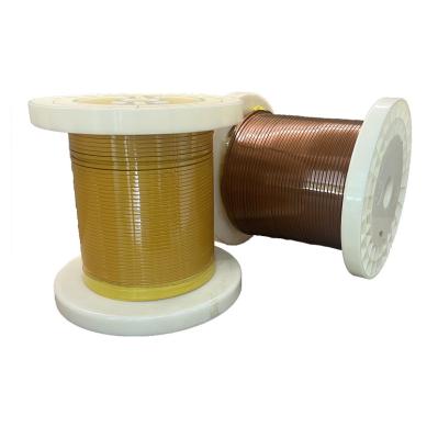 240℃ Super High PDIV (Low-DK) And ATF-resistamce And Corona-resistance Enamelled Rectangular Copper Winding Wires HEVW-240CFL