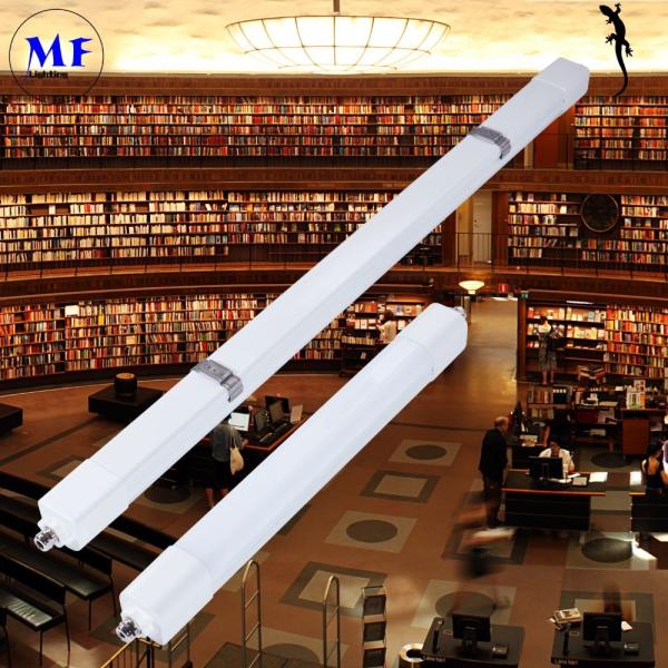 50W 6000K LED Tri-Proof Light CCT ajustable con material plástico IP66 lámpara impermeable para fábrica y almacén