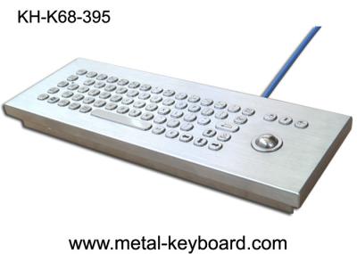 Teclado áspero com trackball, teclado do metal IP65 industrial de computador de secretária