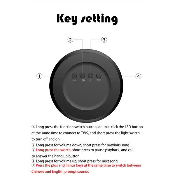 Oradores exteriores sem fio 1500mAh a pilhas de Bluetooth recarregáveis