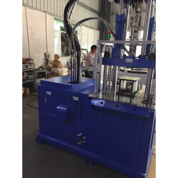 200MM Opening Stroke 55T Hydraulic Vertical Injection Molding Machine With 2 Working Table