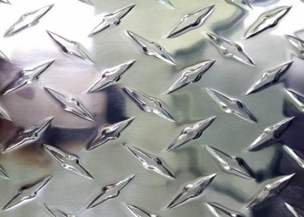 Raised Diamond Aluminum Sheet / 5 Bar Tread Plate Aluminum Plate For Flooring