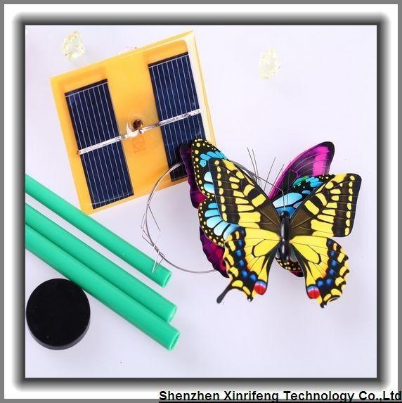 Triple Solar Powered Fluttering Butterflies For Garden Plants Flowers Decoration