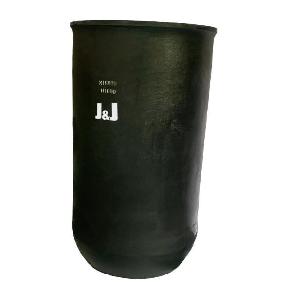 Forno de indução cilíndrico recto recipiente de metal fundido cristalizável resistência ao choque térmico