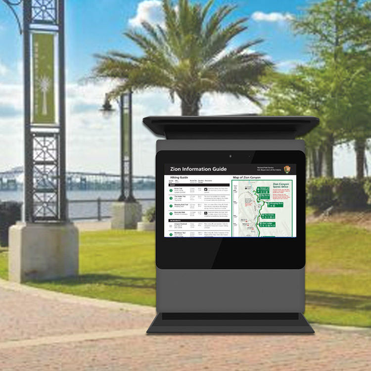 55 Inch Outdoor Digital Signage Touch Screen Kiosk Totem Windows Android High Brightness Waterproof Advertising Display