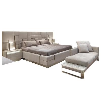 ROHS Hotel King Size Upholstered Bed Bedroom Furniture Sets