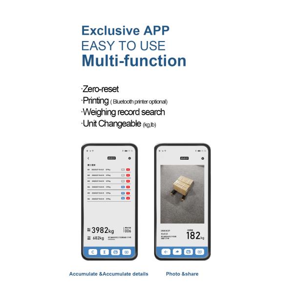 Электронная портативная шкала 4500 кг APP Control Industrial