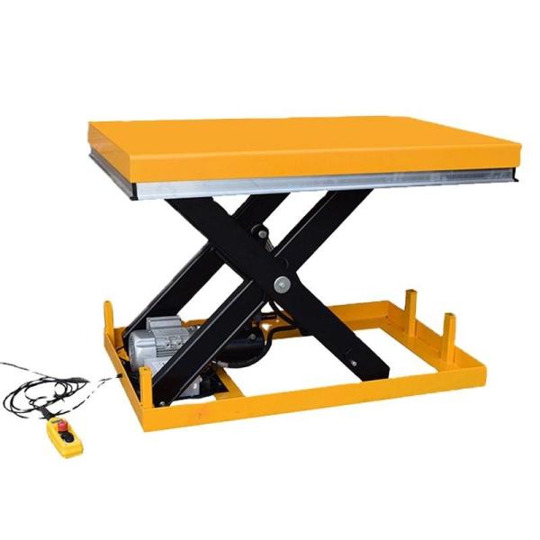 Small Hydraulic Manual Lift Platform 1 Ton 1m Scissor Lift Table
