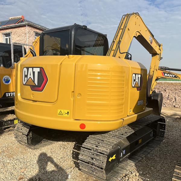 Used Caterpillar 307E2 Excavator 7ton Weight 42kw Rated Power Construction Machinery