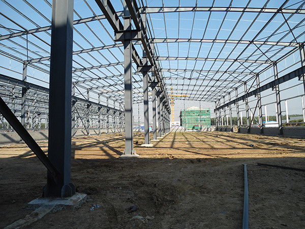 Affordable Heavy Steel Structure Construction With Vertical Columns / Horizontal Beams