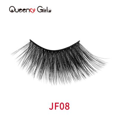 Synthetic Fiber Cotton Band Silk False Lashes Natural Black