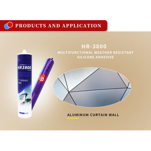 MH3800 Structural Sealant 310ml Industrial Oem Clear Color Mold Resistant