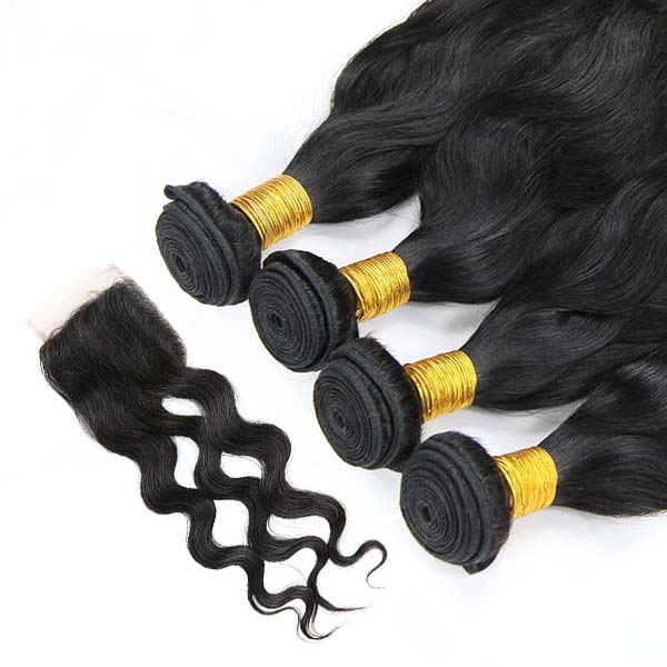 4 Bundles Of Malaysian Virgin Hair Extensions Clean Weft Natural Appearance