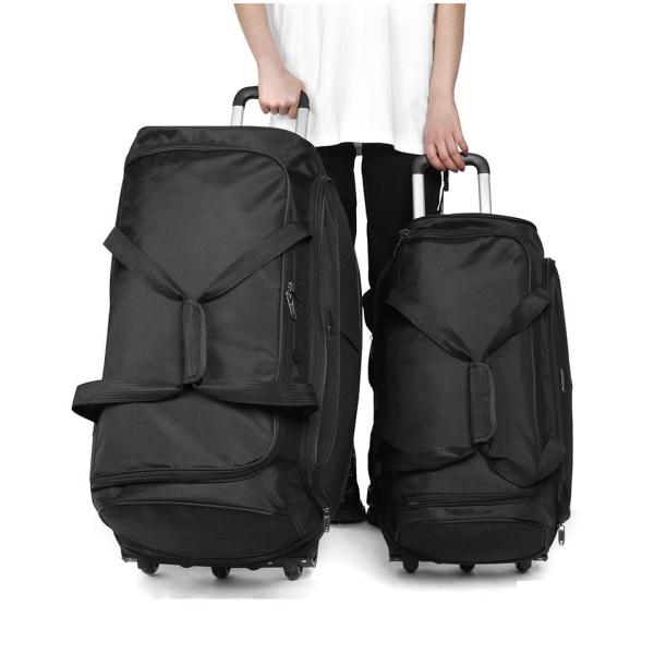 Gran capacidad 95-135 litros Bolso de bolsillo expandible con ruedas