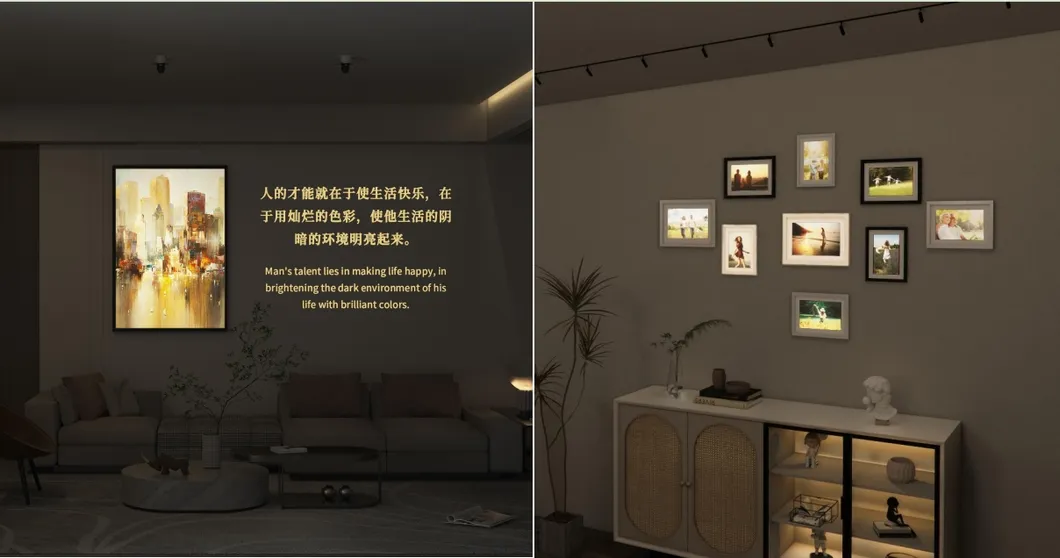 LED Logotipo Gobo Proyector Luz UV ND Zoomable Extensión IP65 Ra97+ Centro de Exposiciones de contorno