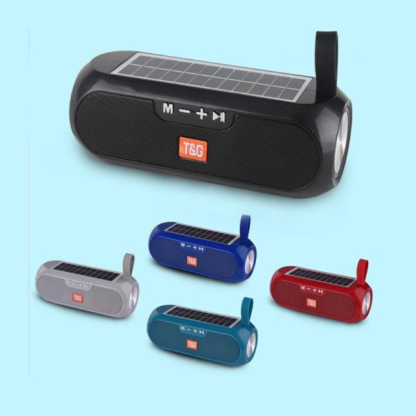 Solar Plate Wireless Portable Speaker Waterproof Boombox Stereo Music Box