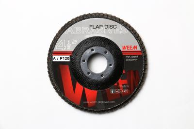 Tipo abrasivo 27 dos discos 4.5inch da aleta do óxido de alumínio de WEEM para moedores de ângulo