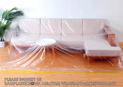 146/12ft Plastic Sofa Couch Cover,Furniture Covers,Waterproof Couch Covers, Couch Covers For Sectional Sofa