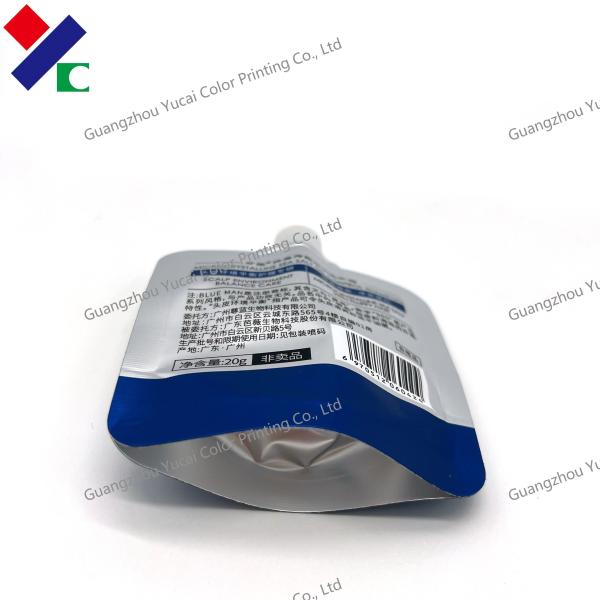 Liquid Lotion Face Cream Spout Pouch Packaging Self Adhesive Sealing