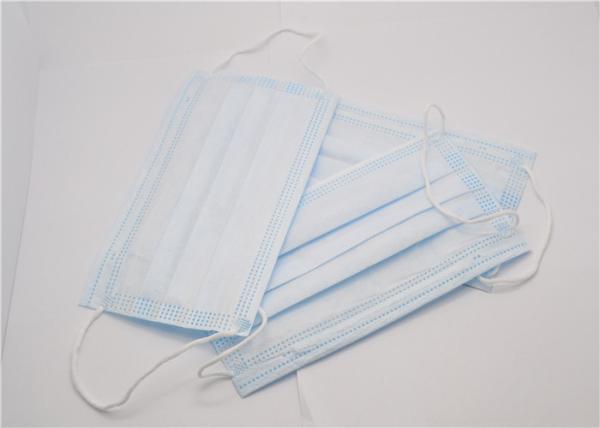 Pharma Employees Disposable 3 Ply Face Mask Anti - Pollution Unisex Ear Loop