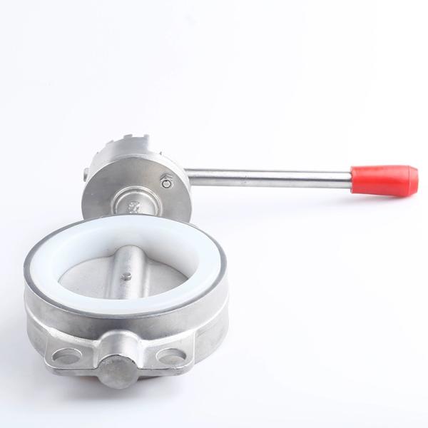 Sanitary Stainless Steel SS304/316L Weld Connection Manual Butterfly Valve D71X-16P
