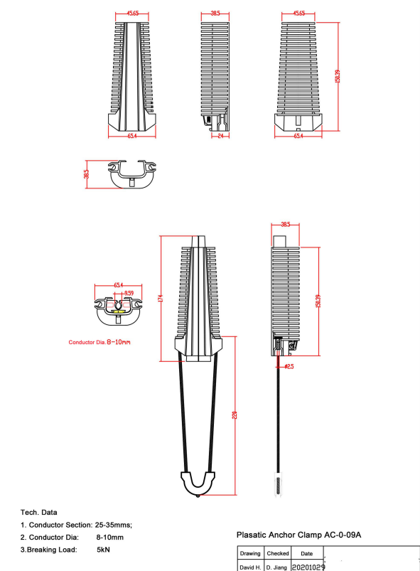 12 сеть ядра 8-10mm ADSS FTTH ядра 24 ставя струбцину на якорь
