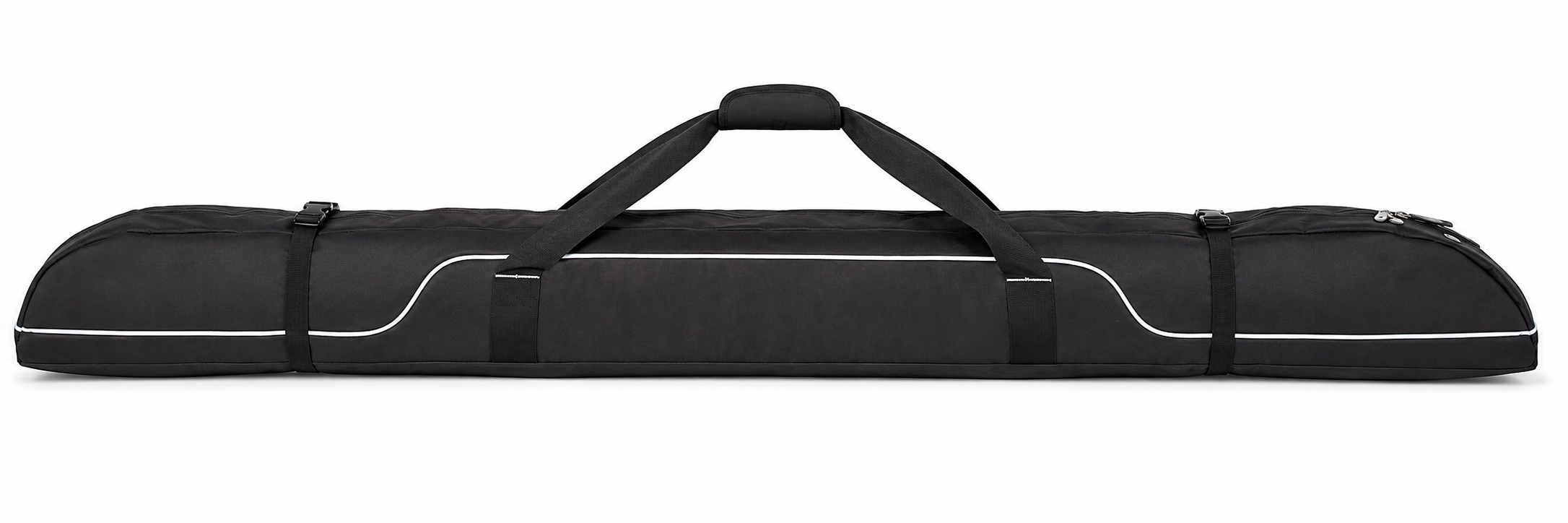 Fully Padded Single Ski Travel Bag, Durable Protective Ski Carrier for Air Travel, Transport, Storage & Winter Sports