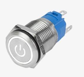 Metal Small Latching Push Button Switch On Off 10mm Push Button Switch