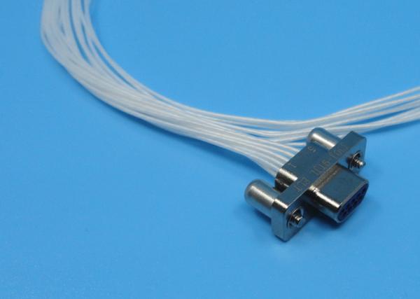 500 Cycles Durability Rectangular J30j Connector With 500mm AFR250 White Cable