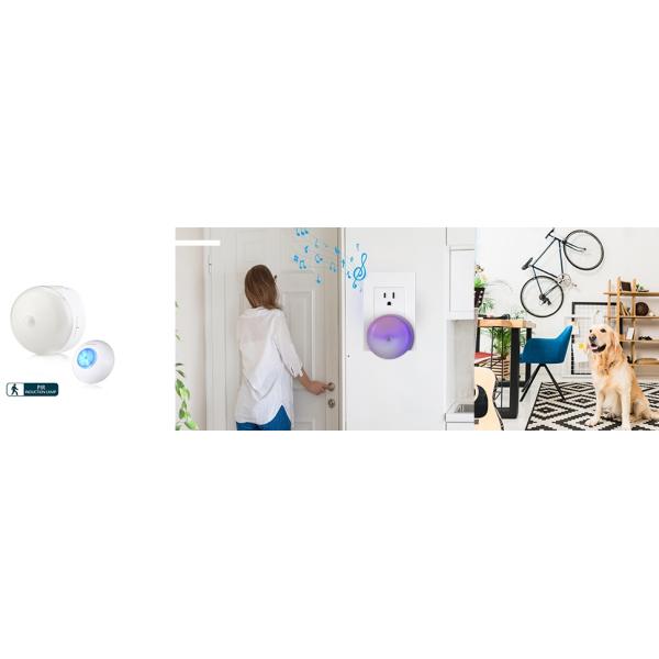 Waterproof Transmitter Normal DoorBell Chime Wireless Doorbell PIR Motion Sensor Auto Led Night Light Doorbell Night Light