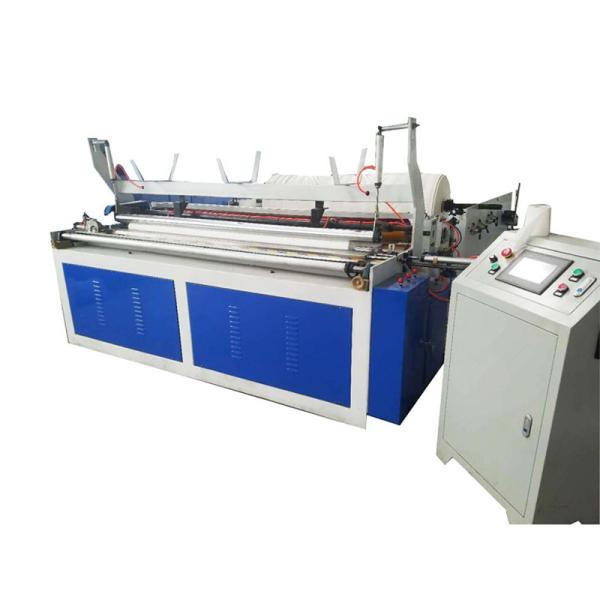 Automatic Embossed Bathroom Paper Perforated Rewinding Tissue Toilet Machinery