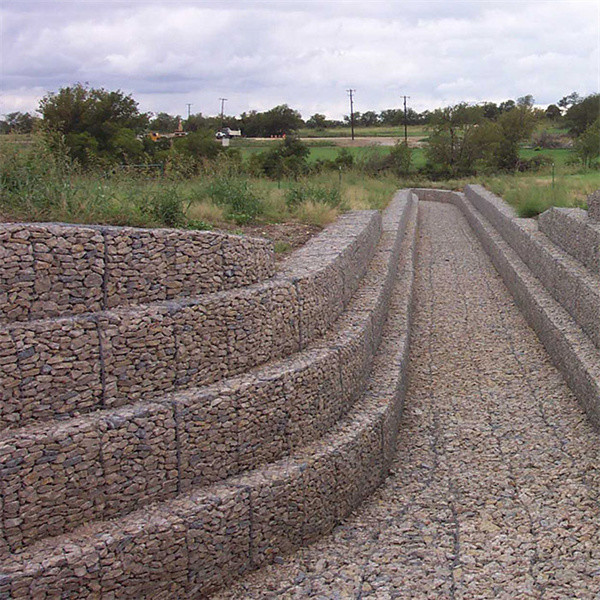 6*8cm Mesh Hole 2.2mm Wire Diameter Galvanized Q195 Steel Wire Gabion Basket Gabion Box