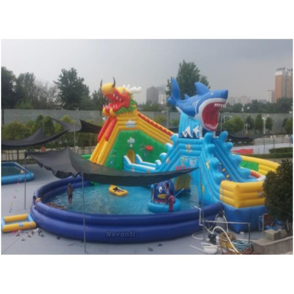 Inflatable Bouncy Jumping Castle Combo Water Park Playground Slide for 100-500kg Capacity