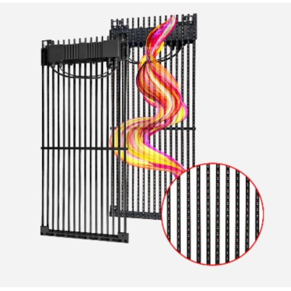 Outdoor High-Transmittance Waterproof Grille Advertising Display DIP346, Brightness 10,000 Nits