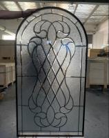 Tout le verre de porte de Diamond Beveled Entry avec la patine Caming