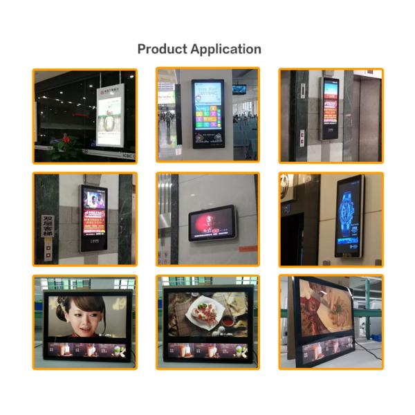 Экран рекламы лифта USB LCD держателя стены двойной