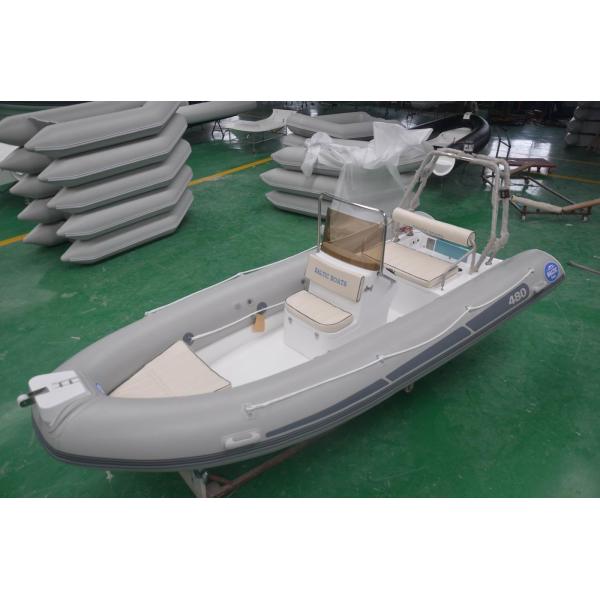 480 Cm PVC Small Rib Boat 216 KGS Multifunctional Angler Panga Boats With Fish Hold