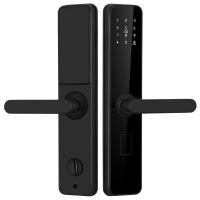 TT Cerradura de puerta inteligente sin llave con intercomunicador Cerradura digital de puerta con cámara