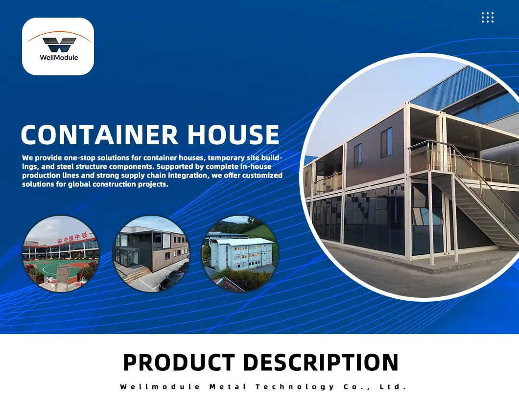 Affordable Portable Container Building for Worker Accommodation, Temporary Office, Security Room and Project Facilities
