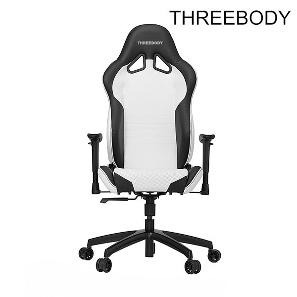 Commercial Executive Racing Office Chair Black And Gray And Orange Sturdy Metal Frame