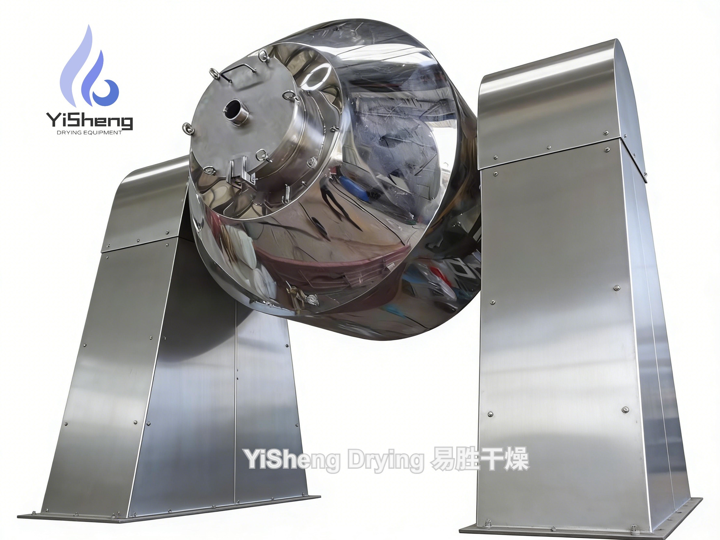 Industrial Double Cone Rotary Vacuum Dryer — Low-Temperature Rotary Vacuum Drying for Heat-Sensitive, Oxidizable & Solvent-Containing Materials