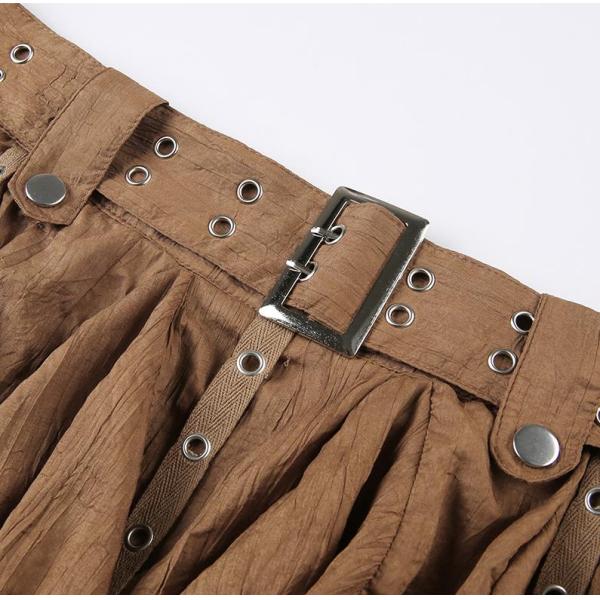 Производители одежды для молнии юбки женщин небольших заказов юбки талии Брауна незаконной низкой с поясом