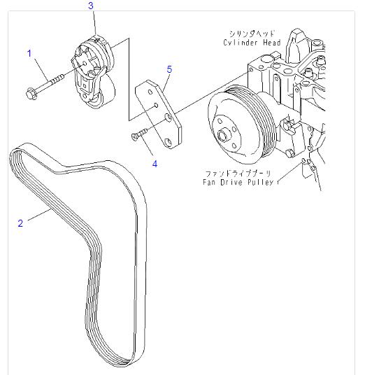 3937553 3978022 Excavator Belt Tensioner 3914086 6736614120 6736614110 6736614130