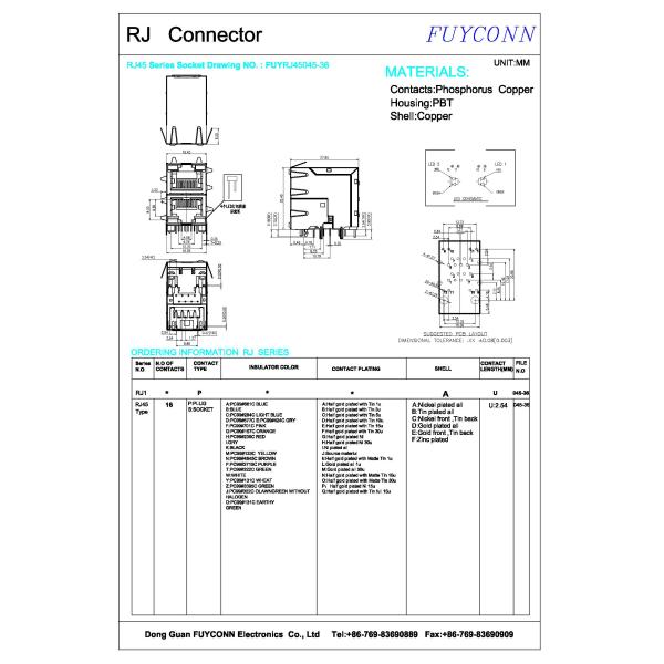 2x1 2 переносит разъем-розетку Pin RJ45 света 16 СИД для сети