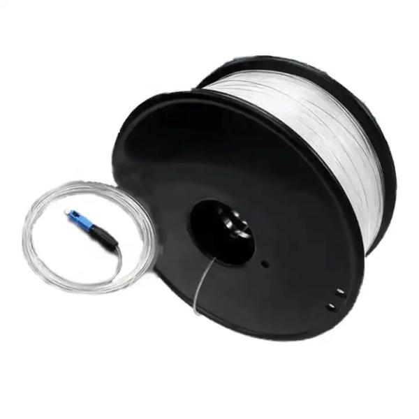 FTTR FTTH Invisible Optical Cable , Transparent Fiber Optic Cable 0.9mm