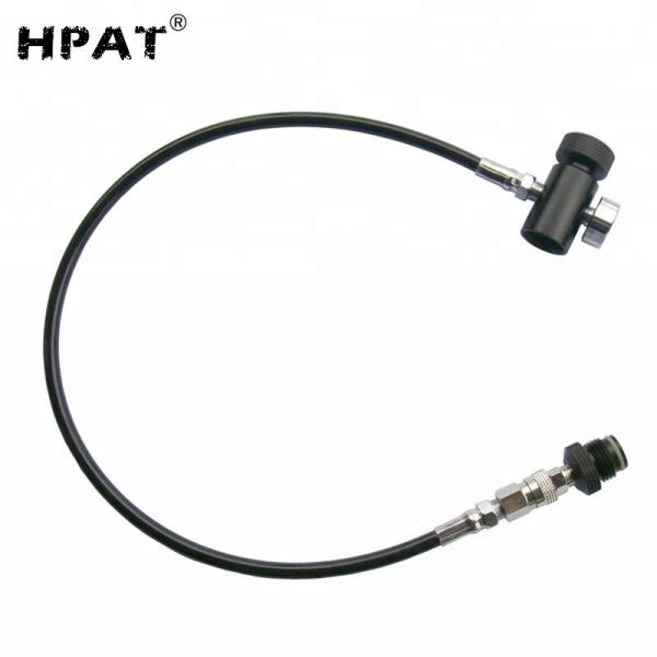 Paintball Stainless Steel Braided Remote Hose , Scuba Refill Station Durable