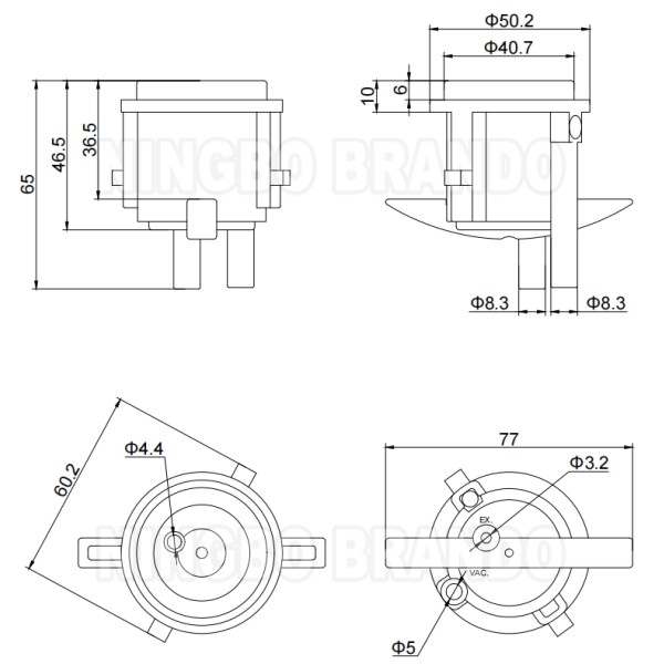 Solenoid Valve For Afiflo 2000 Milking System Electronic Digital Milk Meter