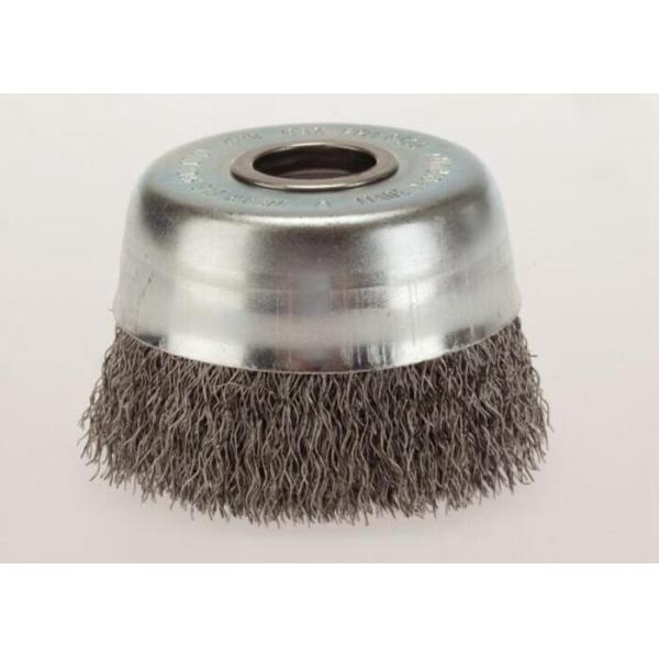 150mm OD Crimped Wire Cup Brush with Arbor Hole for Stainless Steel Weld Cleaning
