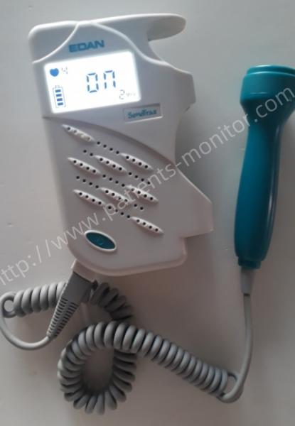 Edan SonoTrax Basic Fetal Doppler Portable Ultrasonic Doppler with 2 MHz Waterproof Probe for Home